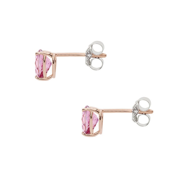 Orecchini oro rosa donna gioielli Comete Fantasia Di Topazio forma cuore orb 1015