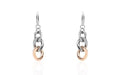 Orecchini pendenti Lady Code Acciaio Bicolore Groumette Filo 1671134