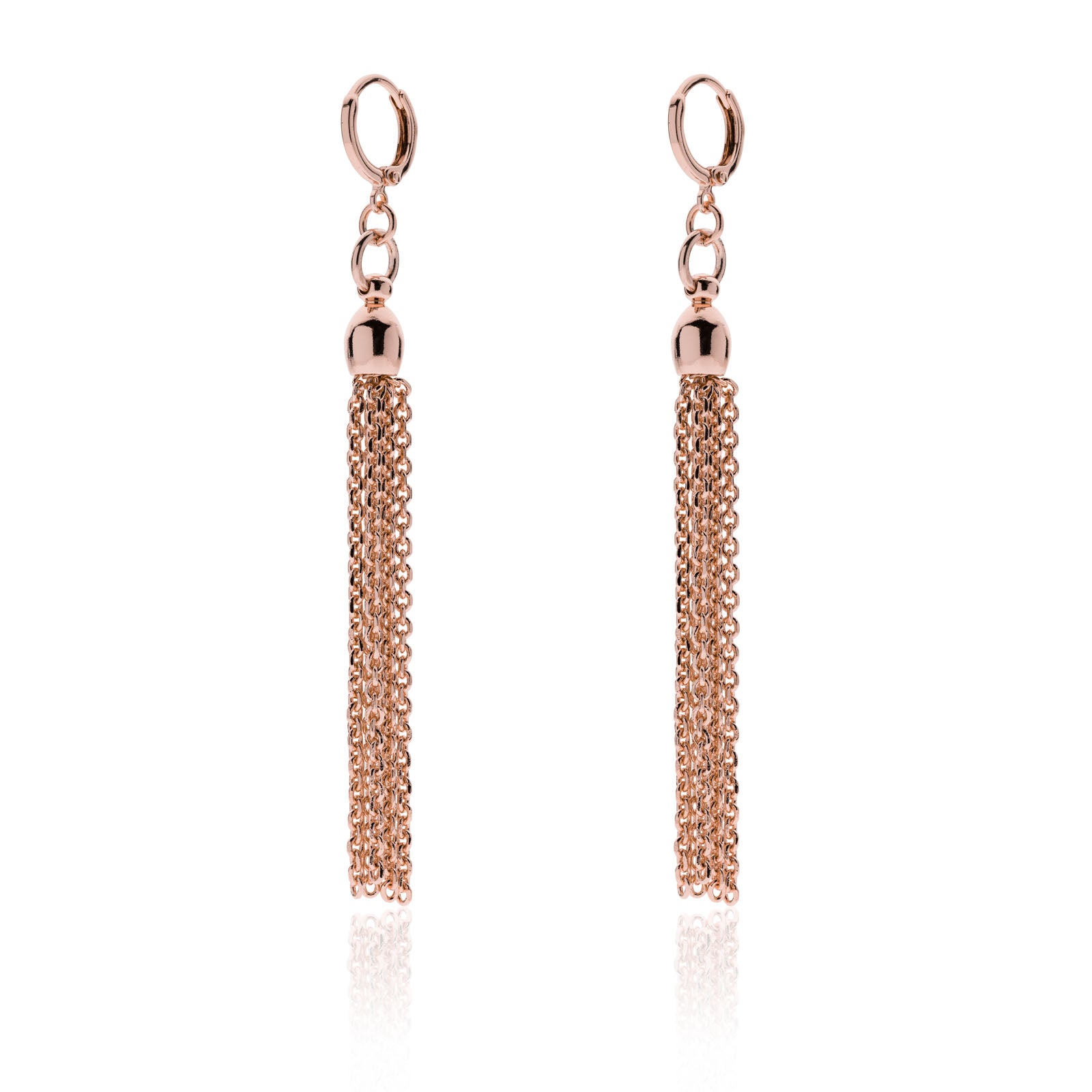 Orecchini pendenti in bronzo con nappina a catena Unoaerre donna 2197