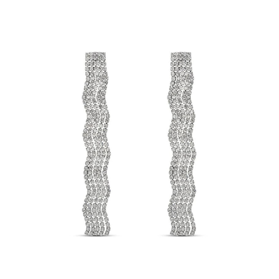Orecchini pendenti romantic shine In metallo e cristalli 1683806