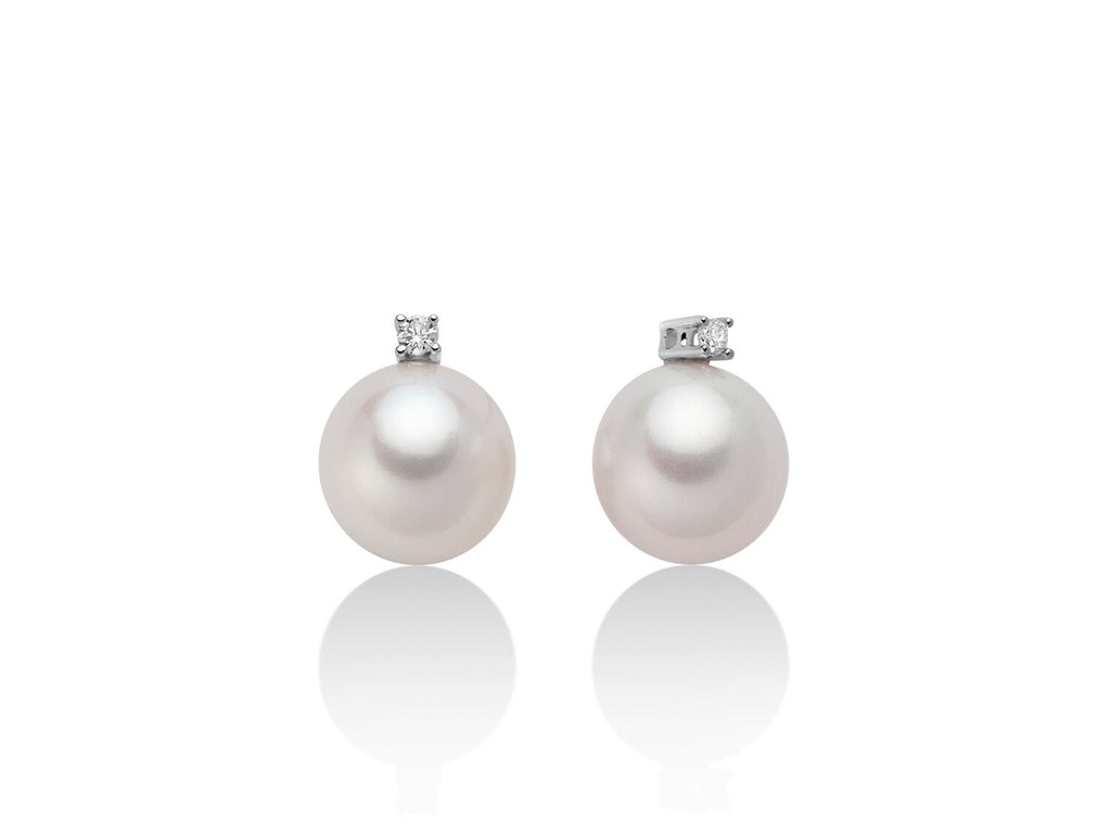 Orecchini perle donna Yukiko cielo venezia con diamante per1777y