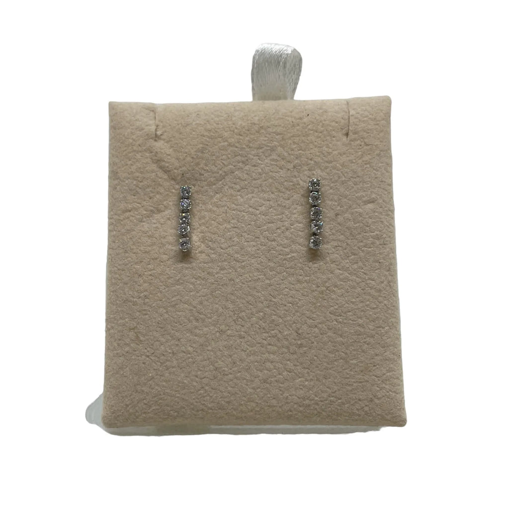 Orecchini piccoli in oro bianco 375 9Kt