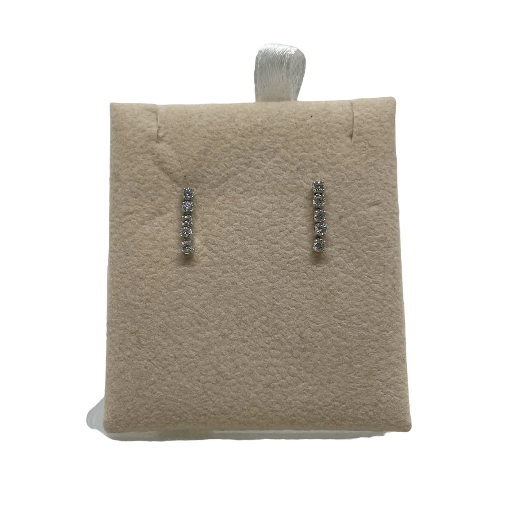 Orecchini piccoli in oro bianco 375 9Kt