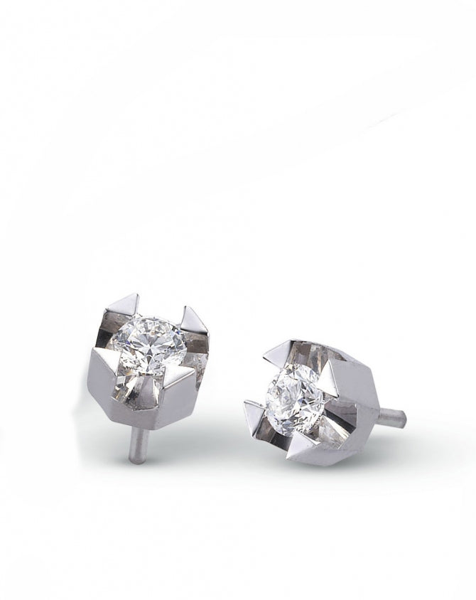 Orecchini punto luce celtica donna Pg gioielli oro e diamanti orcc004