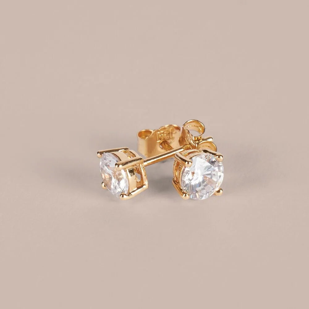 Orecchini punto luce donna in argento dorato Stroili