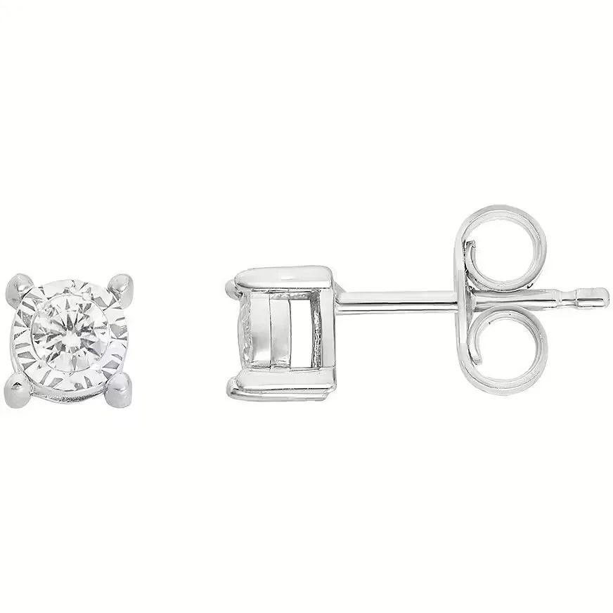 Orecchini punto luce oro e diamanti donna Comete
