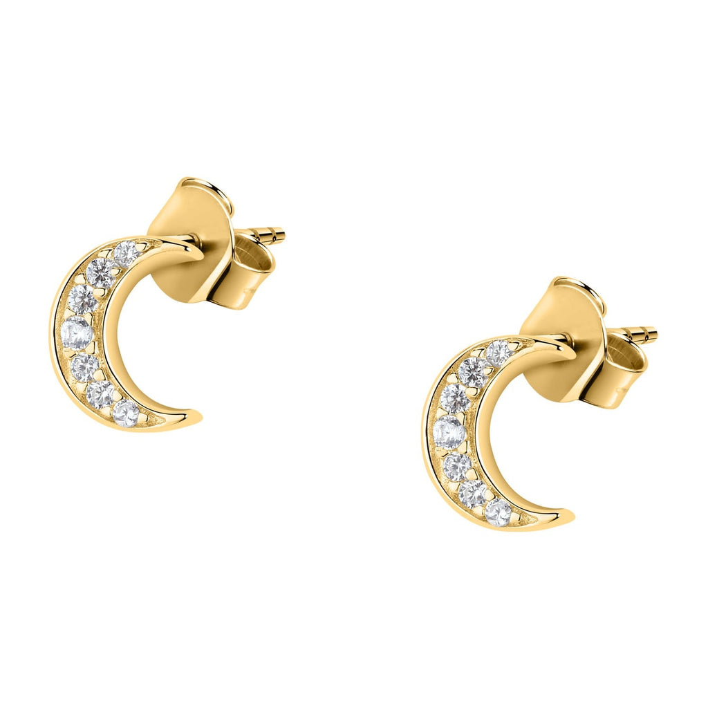 Orecchino a forma di luna in argento dorato Le petite story donna lps01awv22