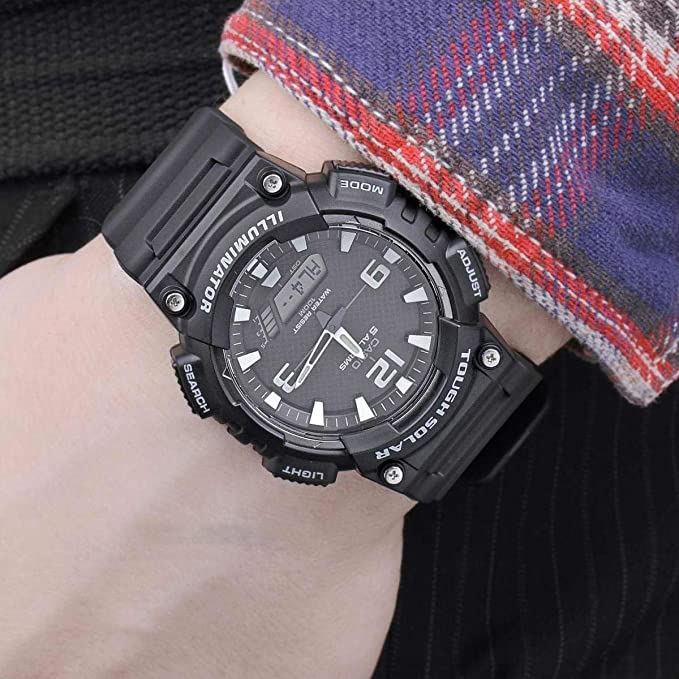 Orologio Casio analogico uomo a energia solare aqs810w-1a