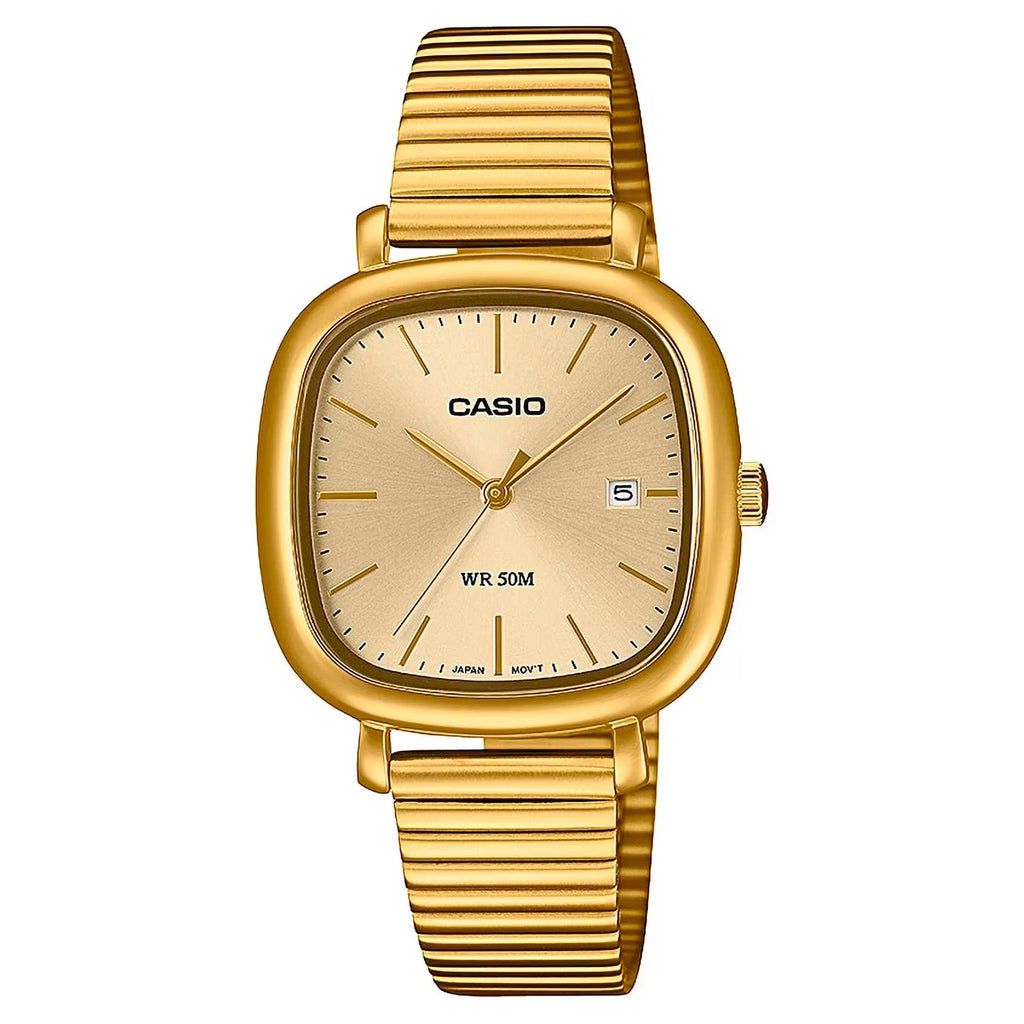 Orologio Casio in acciaio dorato da donna ltp-b166g-9avef