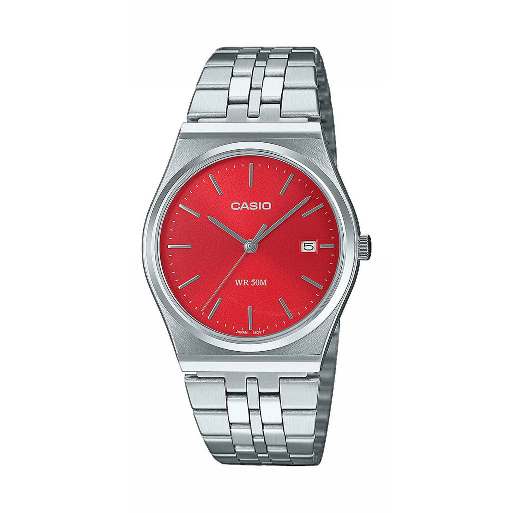 Orologio Casio stile classico quadrante rosso mtp-b145d-4a2vef