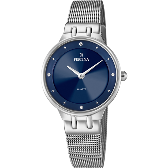 Orologio Festina F20597/3 azzurro, cinghia acciaio donna