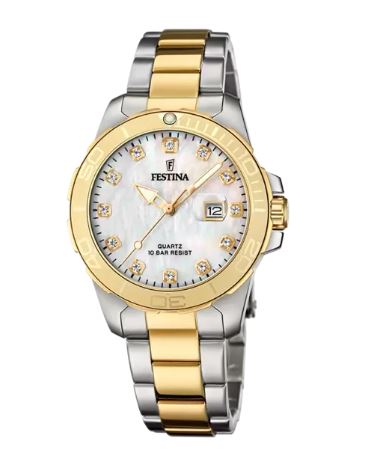 Orologio Festina donna con cinturino in acciaio e quadrante in madreperla f20504/2