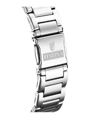 Orologio Festina donna in acciaio con quadrante azzurro f16716/4