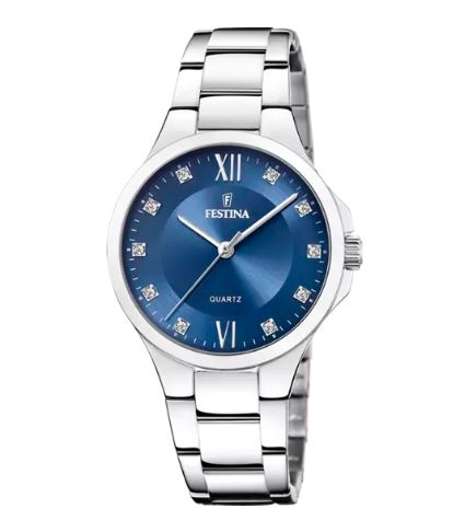 Orologio Festina donna in acciaio con quadrante blu f20582/3