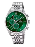 Orologio Festina uomo con quadrante verde in acciaio f20285/8