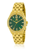 Orologio Marea donna in acciaio dorato e quadrante verde b41382/7
