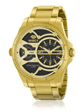 Orologio Marea uomo in acciaio dorato con quadrante nero b54246/4