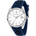 Orologio Maserati uomo tempo e data cinturino in gomma blu R8851151007
