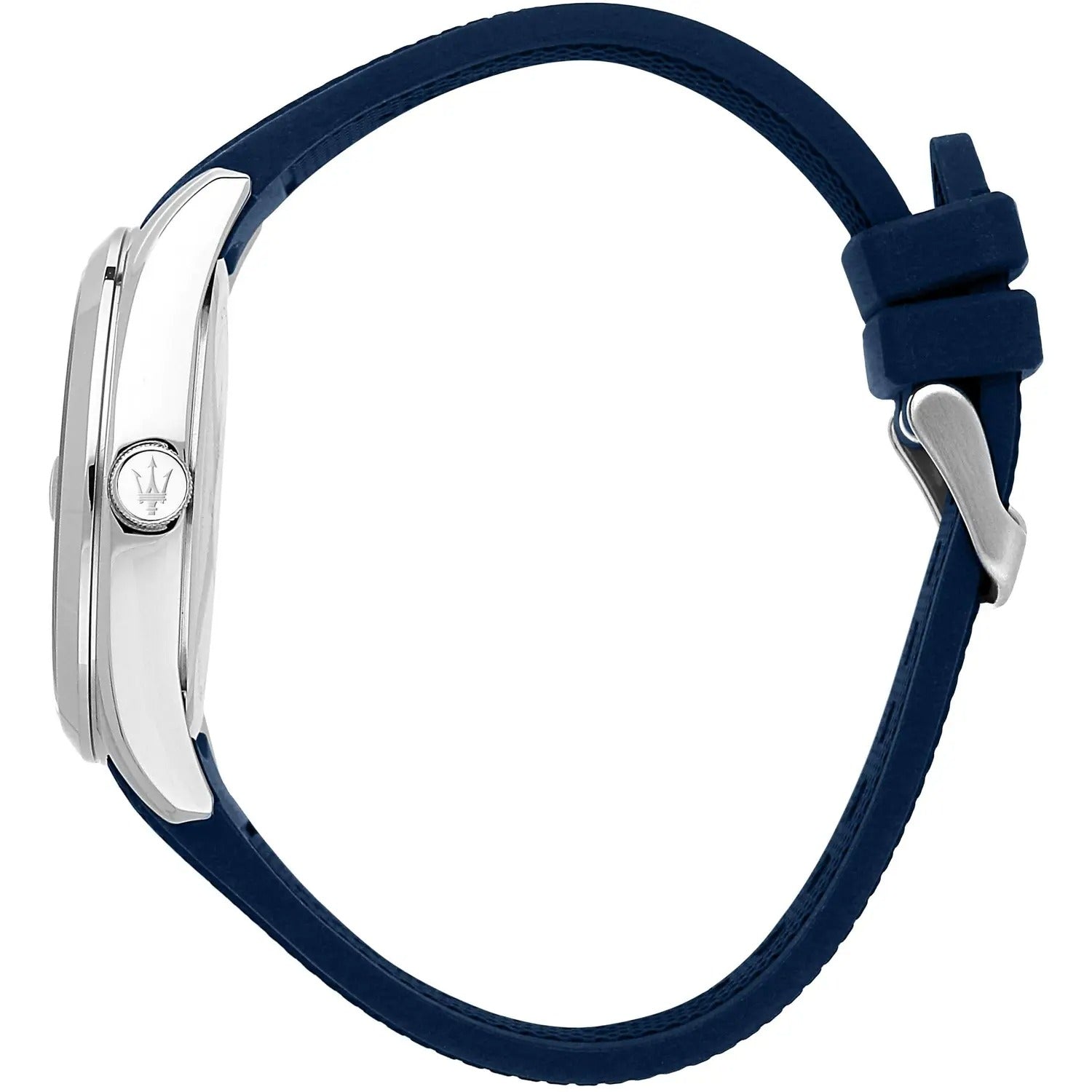Orologio Maserati uomo tempo e data cinturino in gomma blu R8851151007