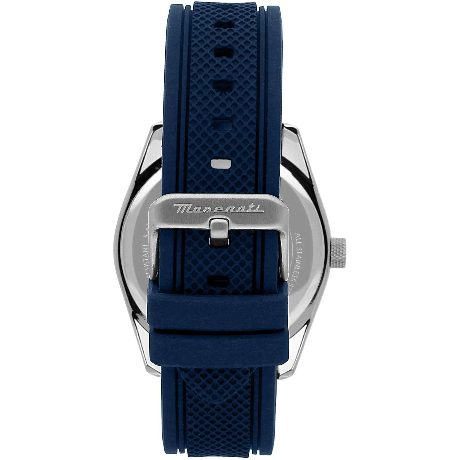 Orologio Maserati uomo tempo e data cinturino in gomma blu R8851151007