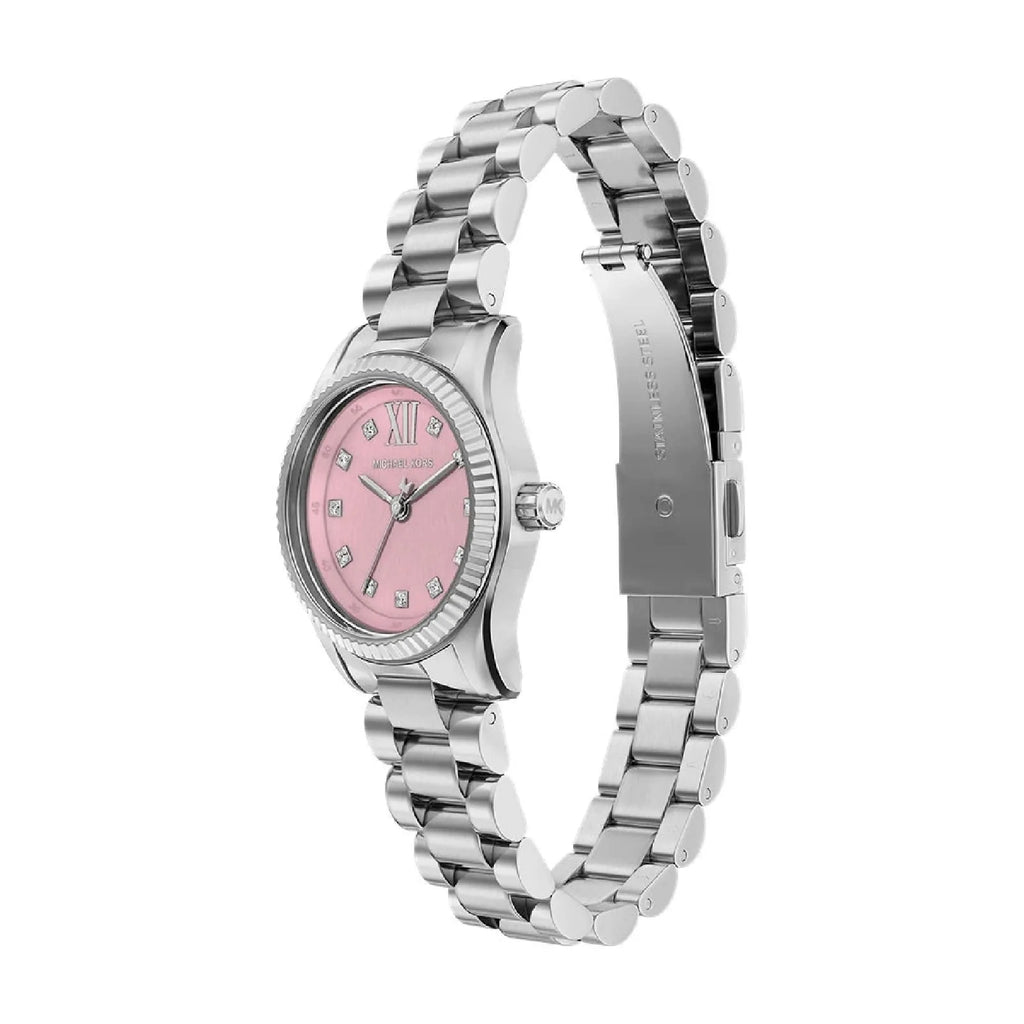Orologio Michael Kors Petite Lexington quadrante rosa e pavé mk4996