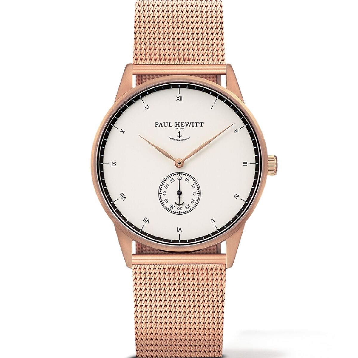 Paul Hewitt Herrenuhr PH-M1-R-W-4M aus roséfarbenem Edelstahl