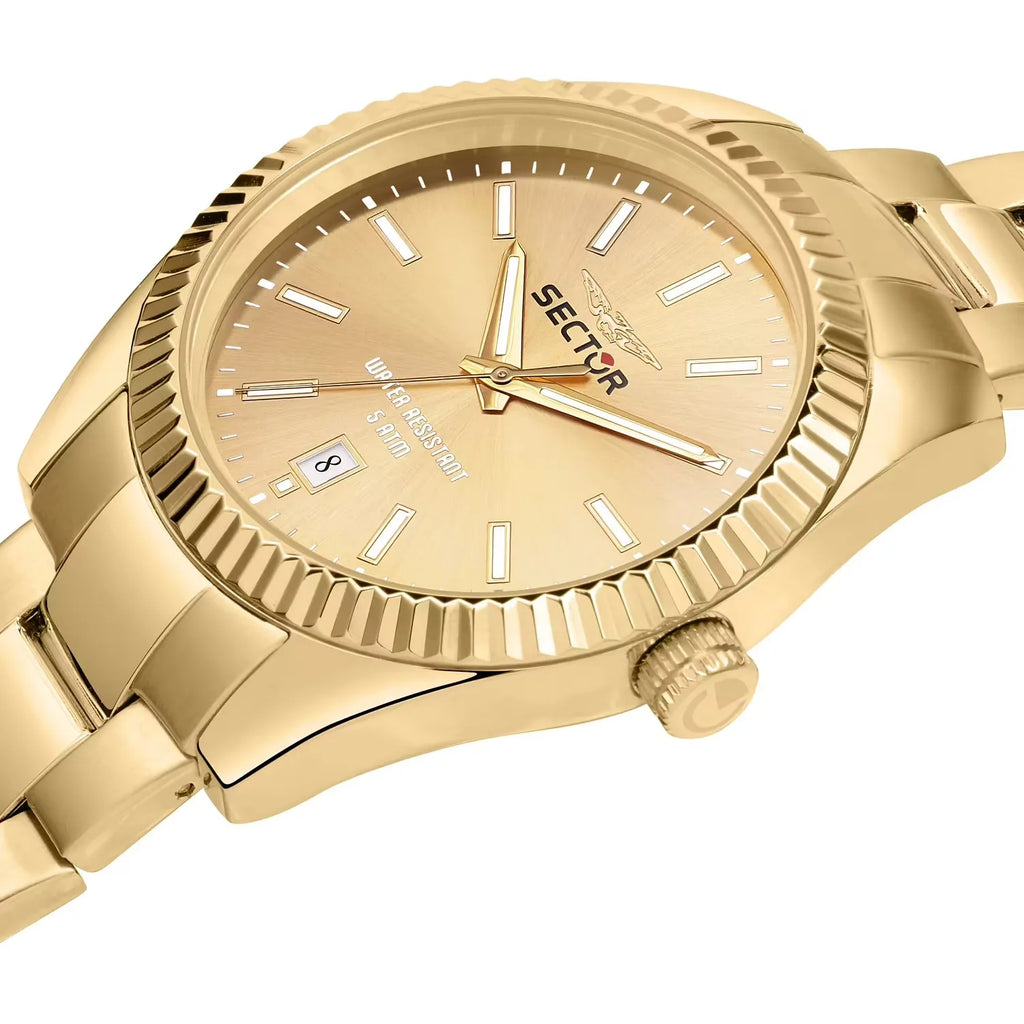 Orologio Sector uomo in acciaio dorato modello R3253240026