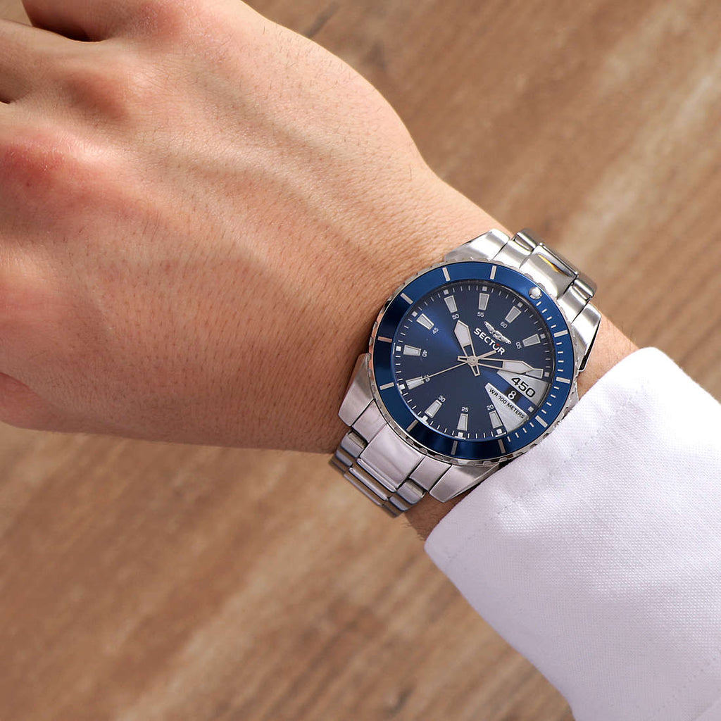 Orologio Sector uomo in acciaio fondo blu modello R3253276008