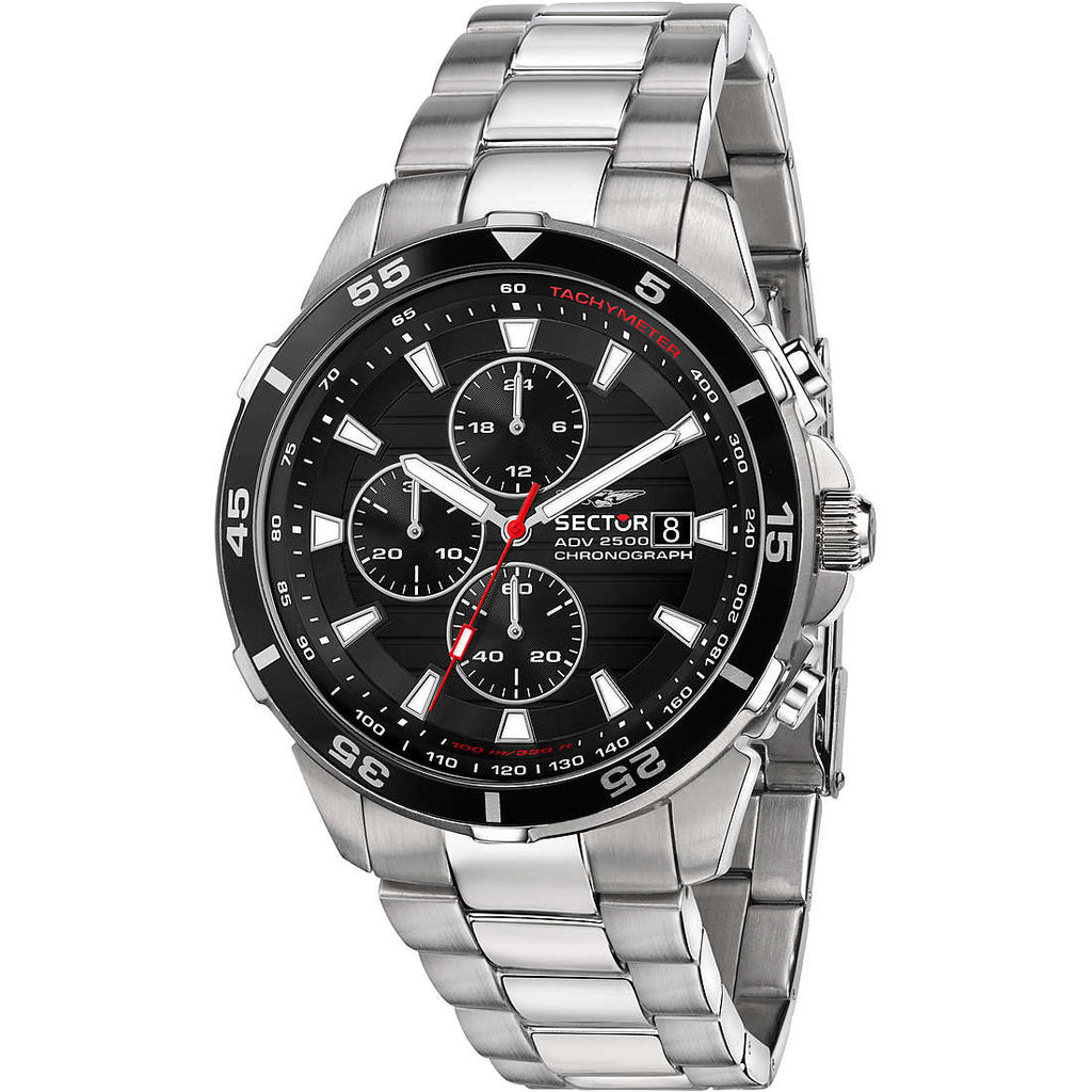 Orologio Sector uomo in acciaio fondo nero modello R3273643003