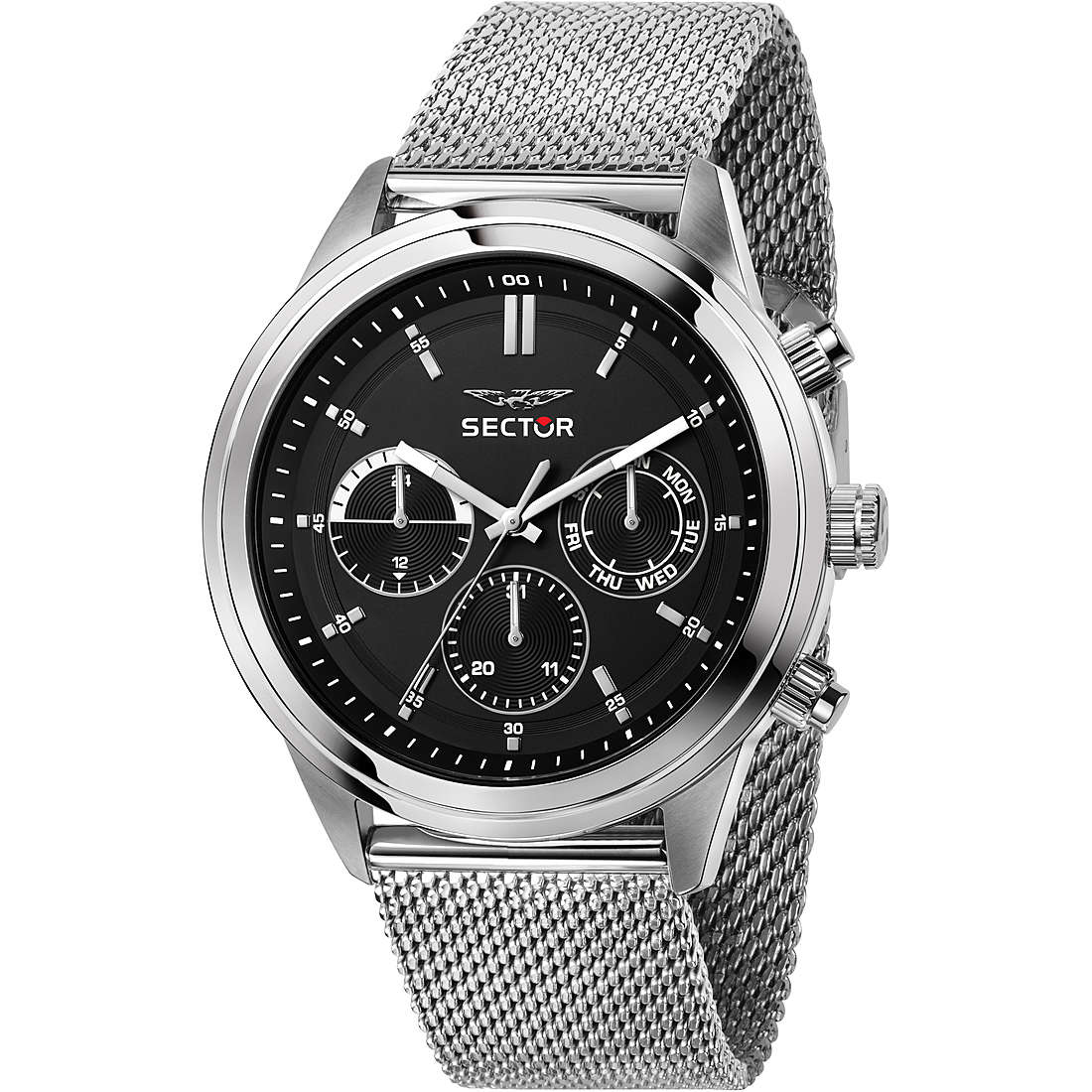 Orologio Sector uomo in acciaio maglia milano modello R3253540004