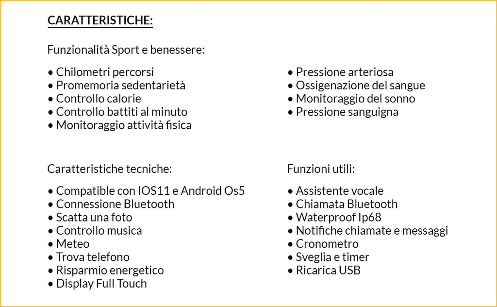 Orologio Smartwatch unisex David Lian Roma DL129