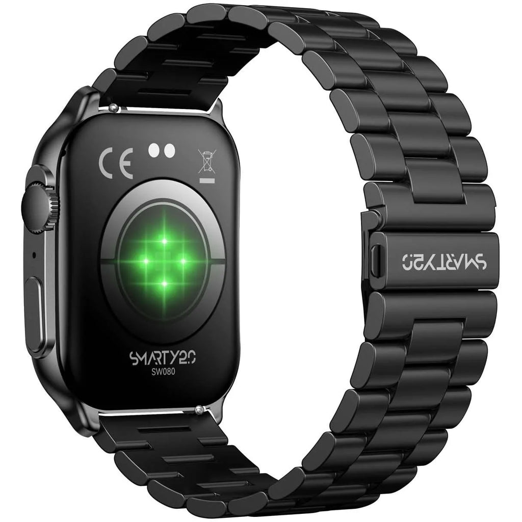 Smarty 2.0 SW080H Herren Smartwatch aus schwarzem Edelstahl