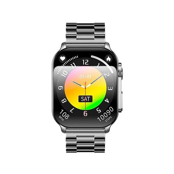Smarty 2.0 SW080H Herren Smartwatch aus schwarzem Edelstahl