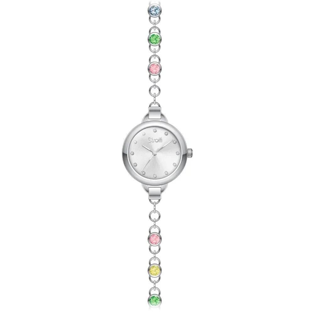Orologio Stroili donna solo tempo in acciaio con zirconi