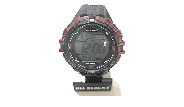 Herrenuhr All Blacks Armband aus Gummi digital Modell 680132