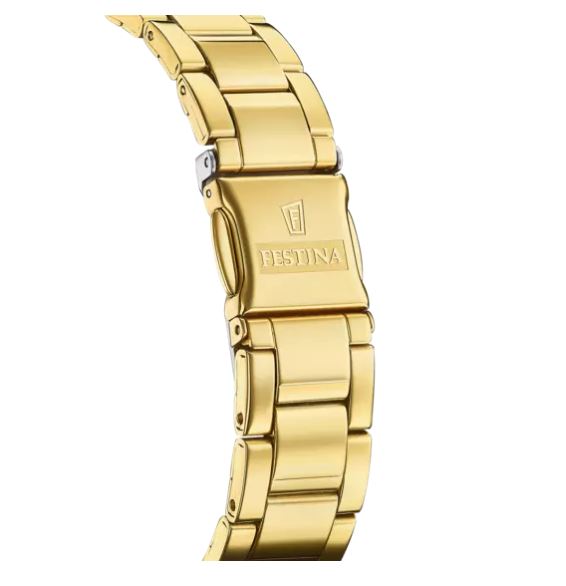 Orologio da donna Festina in acciaio dorato e zirconi F20596/1