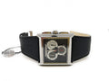 Orologio da uomo Haurex Escape modello 9a335unn, cinturino in pelle nero, cassa in acciaio