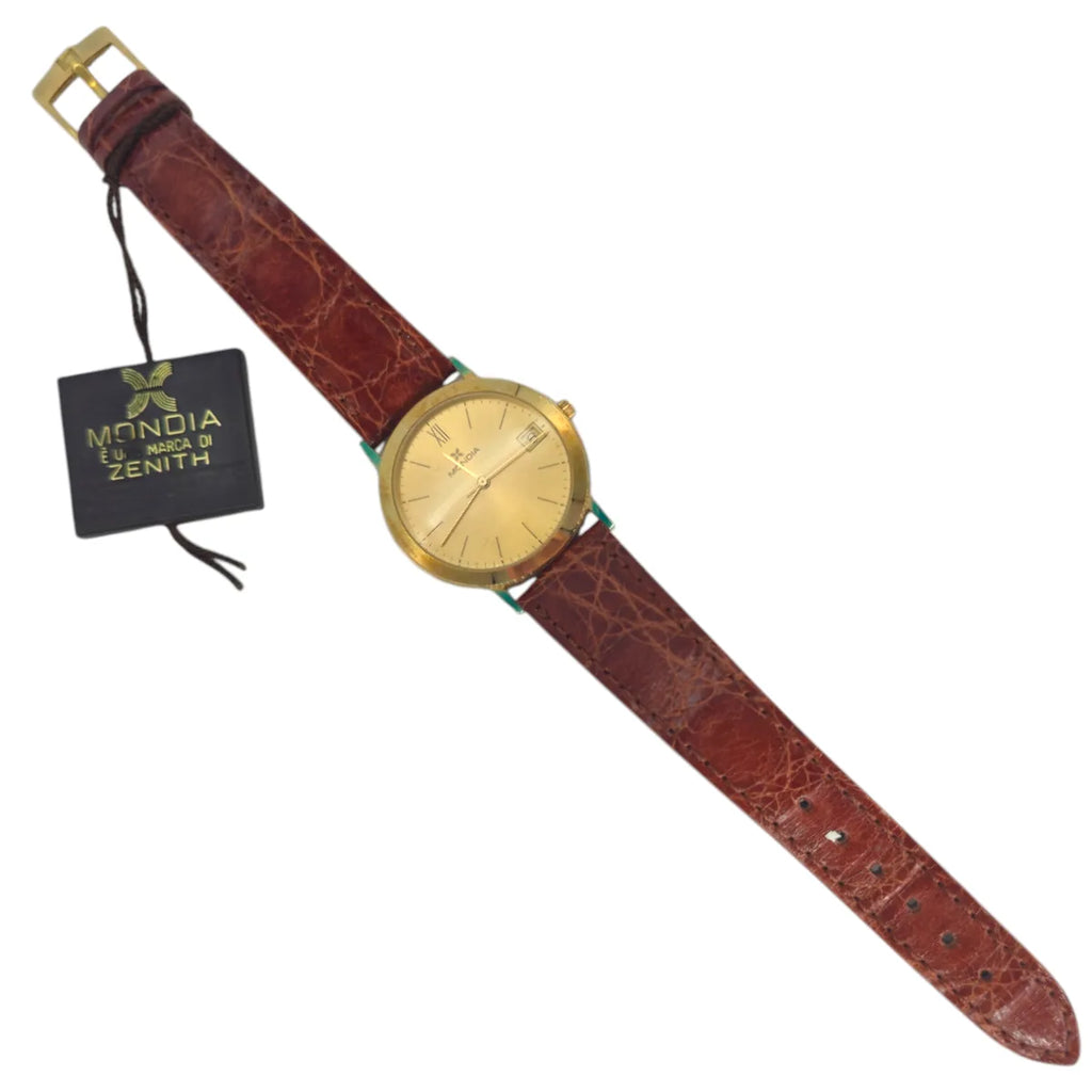 Orologio da uomo Mondia Zenith in oro giallo 18kt