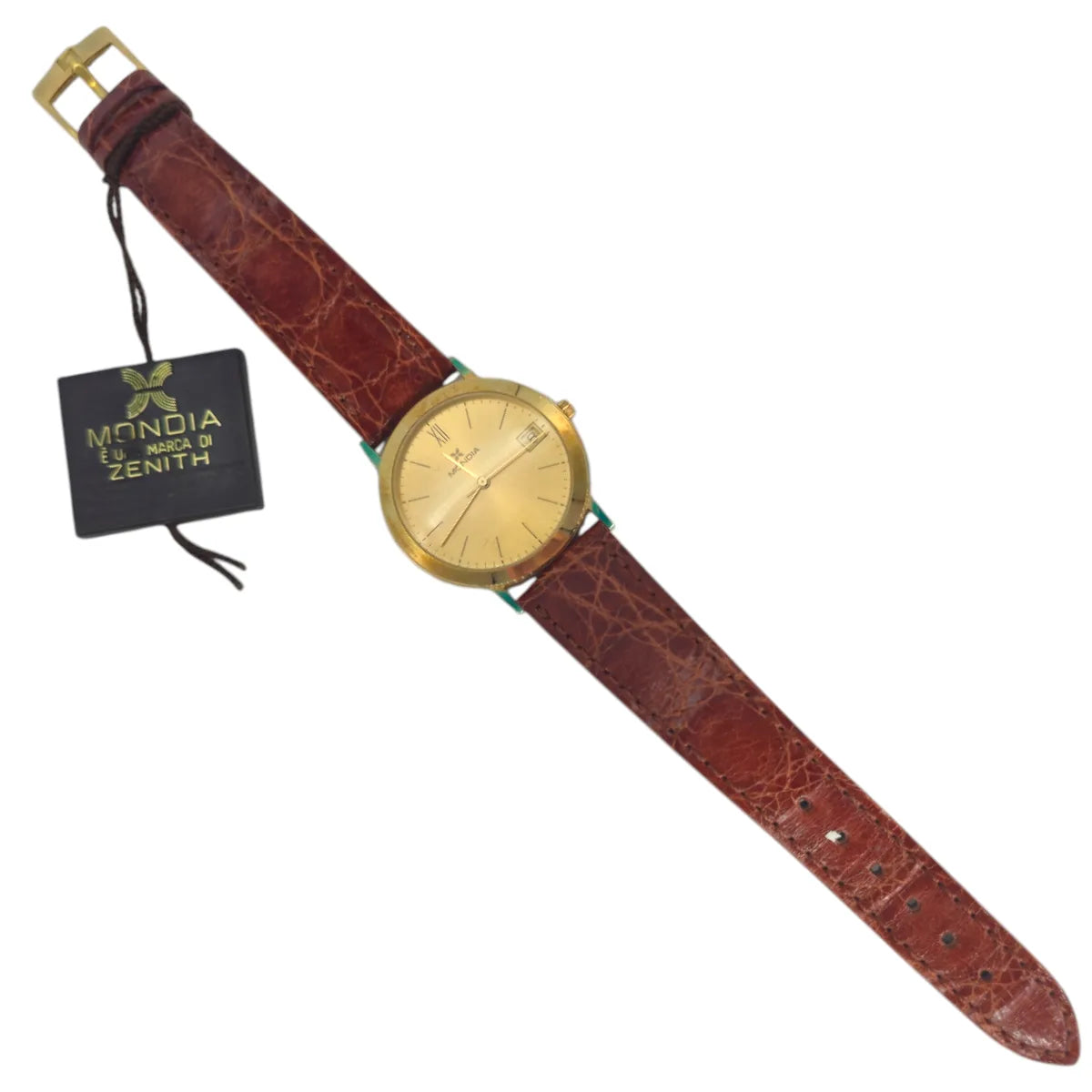 Orologio da uomo Mondia Zenith in oro giallo 18kt