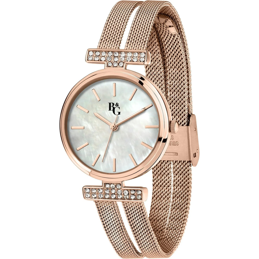 Orologio donna B&G rosato con quadrante madreperla r3853321501
