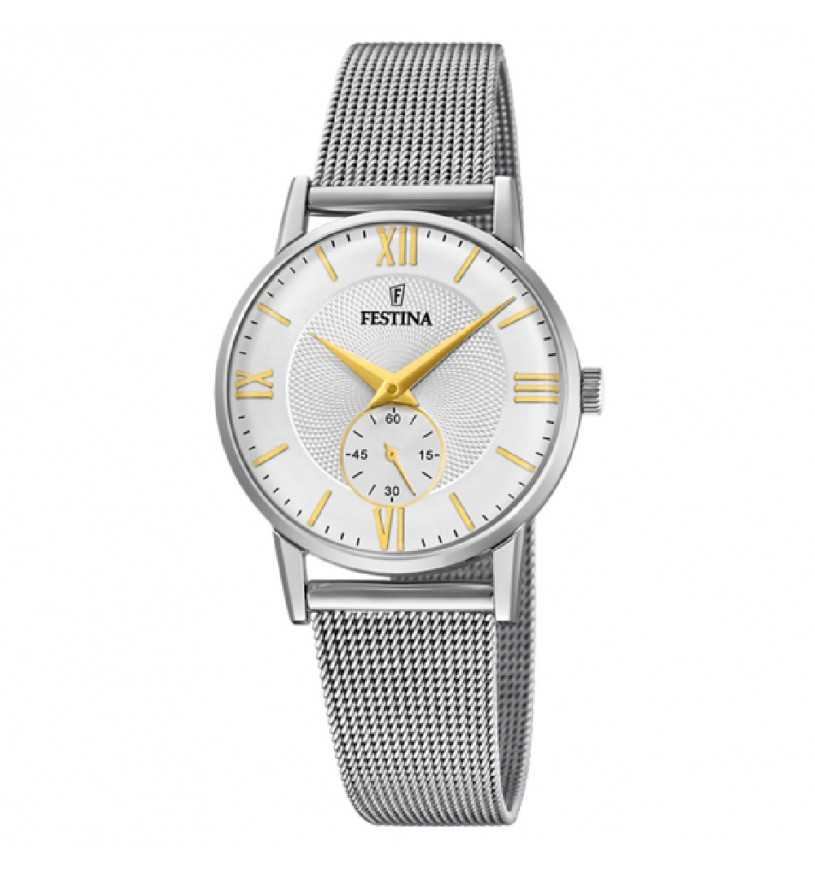 Festina Damen Armbanduhr Stahl Klassisch F20572/2