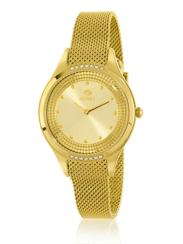 Orologio donna Marea in acciaio dorato e quadrante oro b54257/3
