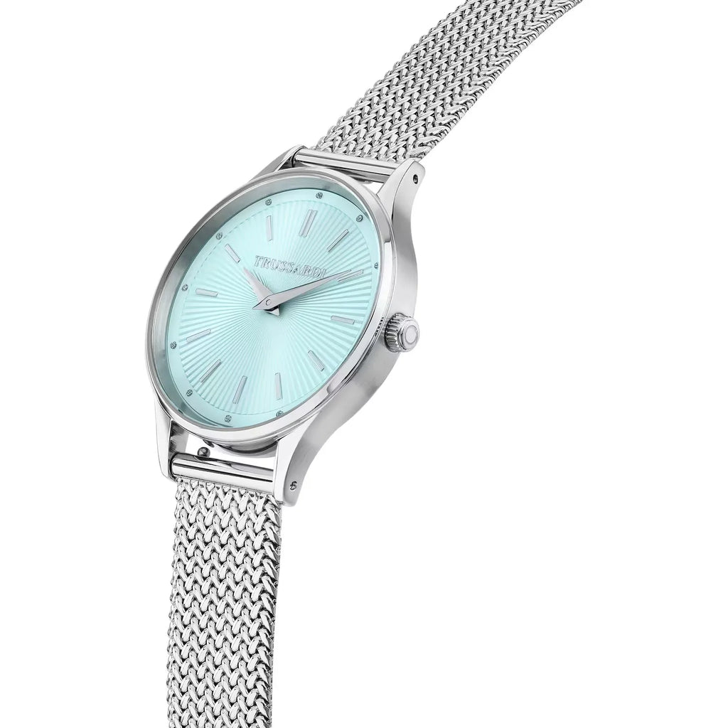 Orologio donna Trussardi in acciaio con quadrante azzurro R2453152515