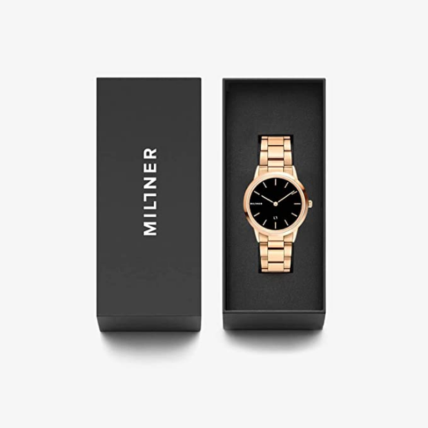 Orologio donna solo tempo Millner Chelsea S Rose Black in acciaio MLW0008