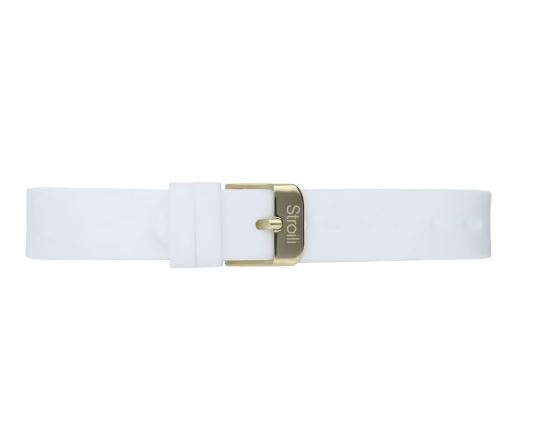 Orologio donna solo tempo con cinturino in silicone bianco cassa in acciaio 1668351