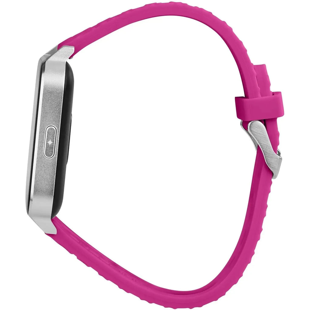 B-smart Smartwatch für Damen mit fuchsiafarbenem Kautschukarmband