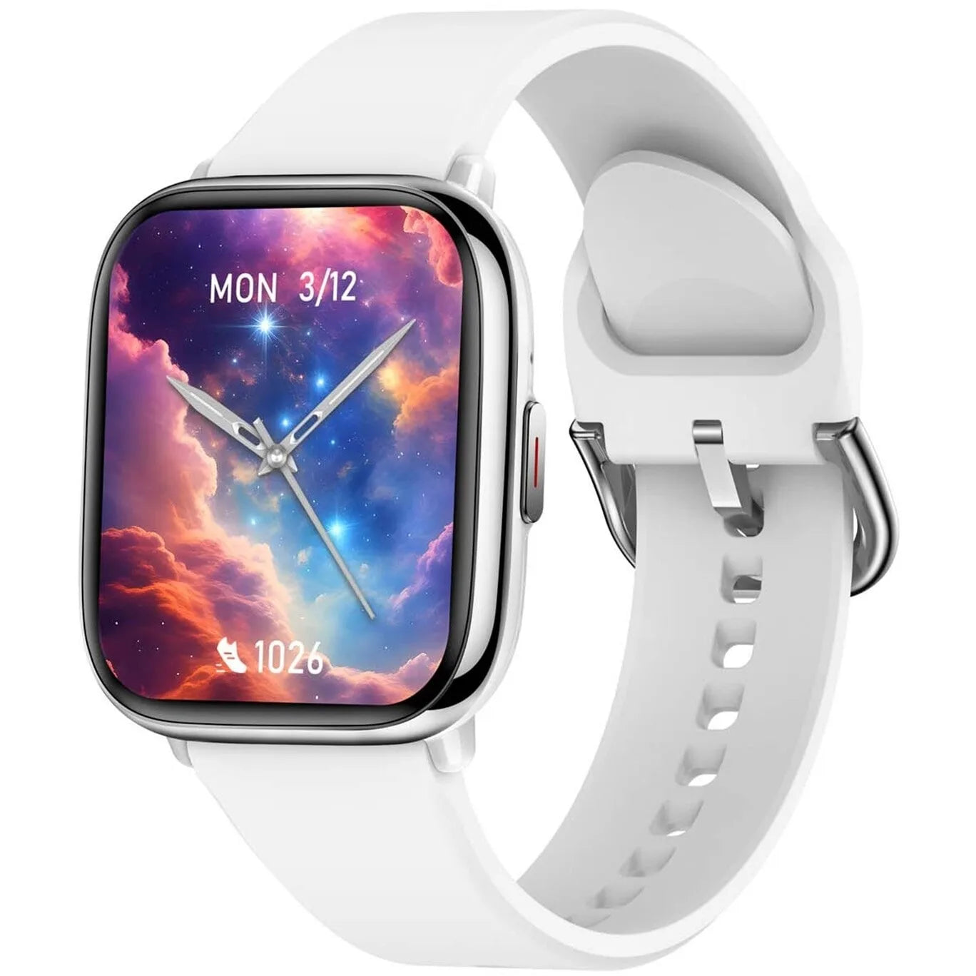 Orologio smartwatch unisex in gomma bianco Smarty 2.0 SW081B