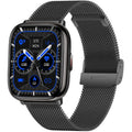 Orologio smartwatch uomo cinturino acciaio nero Smarty 2.0 SW081E