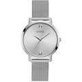 Damen-Quarzuhr Guess in Milanaise-Edelstahl GW0243L1