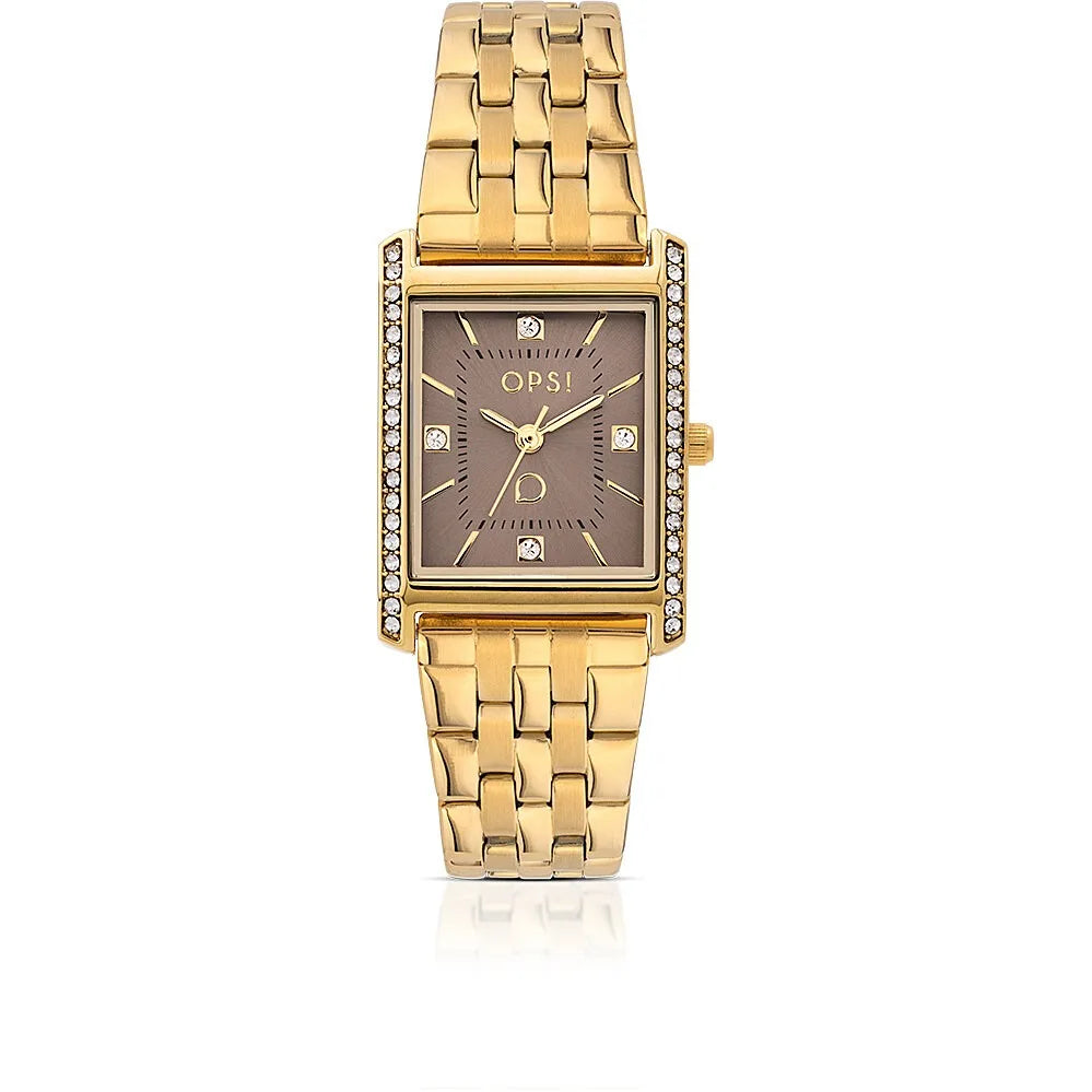 Orologio solo tempo donna Ops Objects Rule acciaio dorato opspw-1050